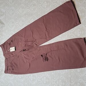 Addy Denim in Raisin Distressed Wide Leg